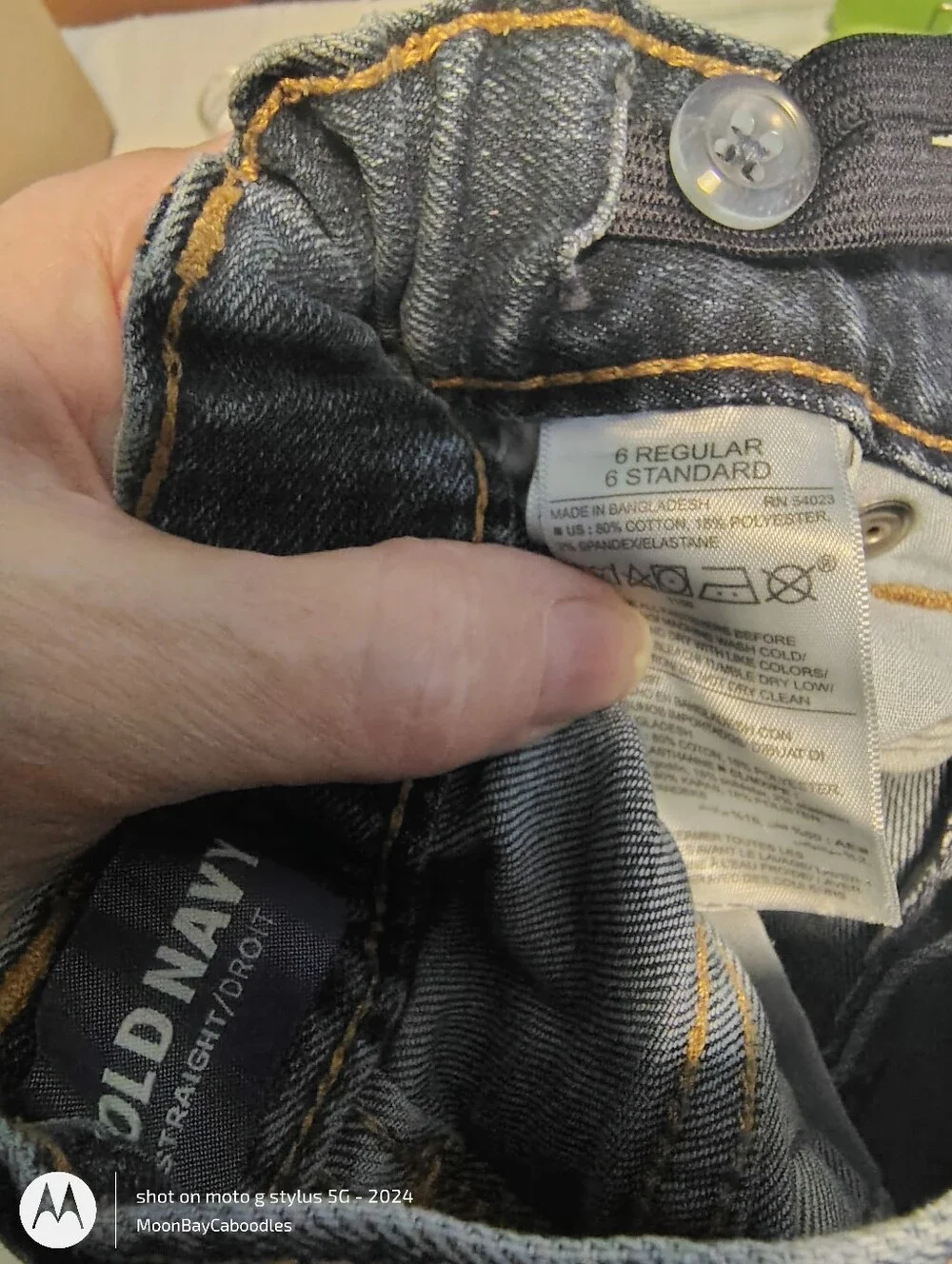Old Navy Boy's Dark Blue Bootcut Jeans
